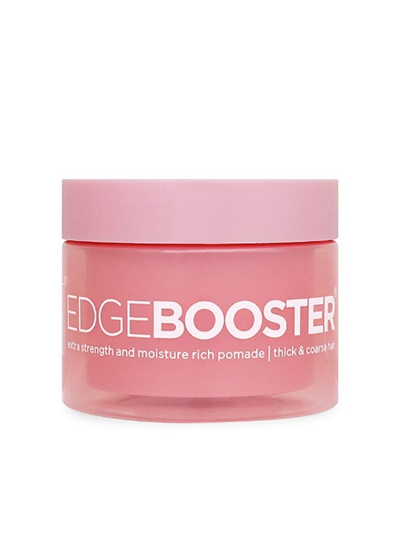 Style Factor Edge Booster Extra Strength and Moisture rich pomade - Thick & Coarse Maximum hold 3.38oz - Pink Sapphire (2 Pack)