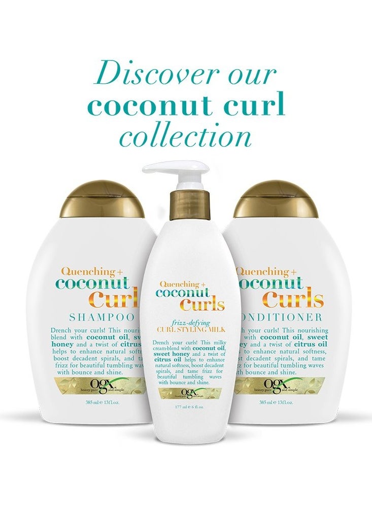 OGX Quenching Plus Coconut Curls Styling Products, 6 Count