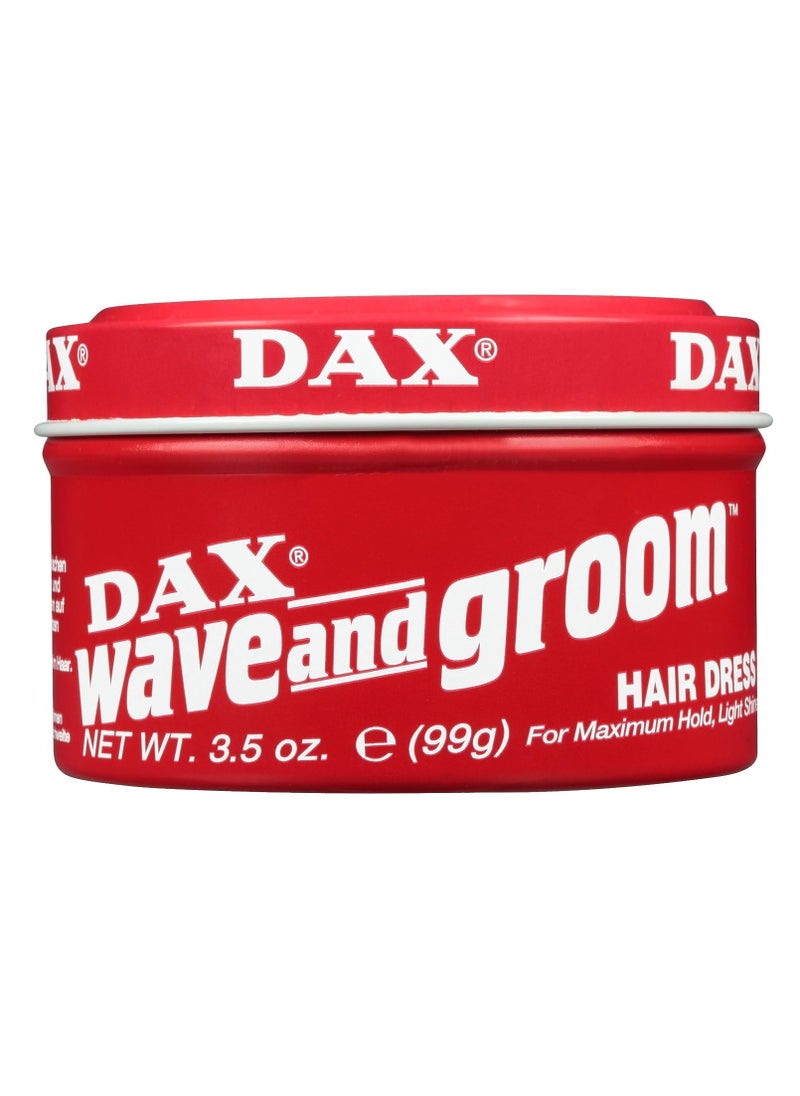 Dax Wave & Groom Hair Dress 3.5 Ounce Jar (103ml) (3 Pack)