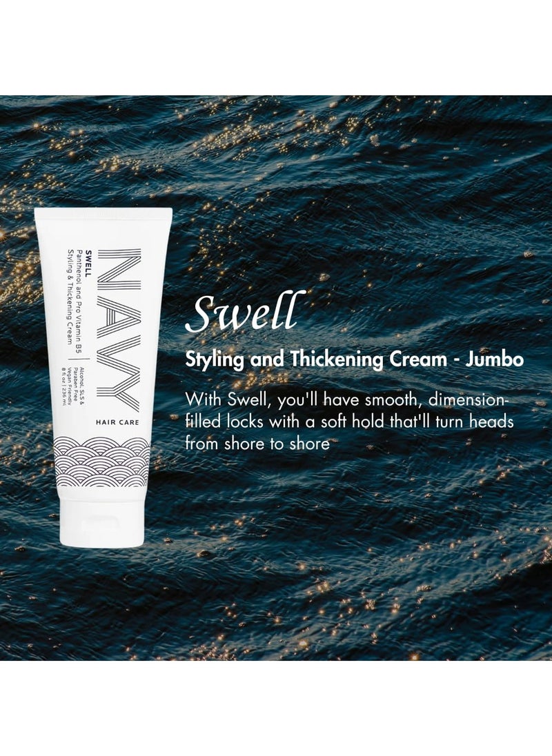 Navy Haircare Swell Panthenol and Pro Vitamin B5 Styling and Thickening Cream 236 ml / 8 oz