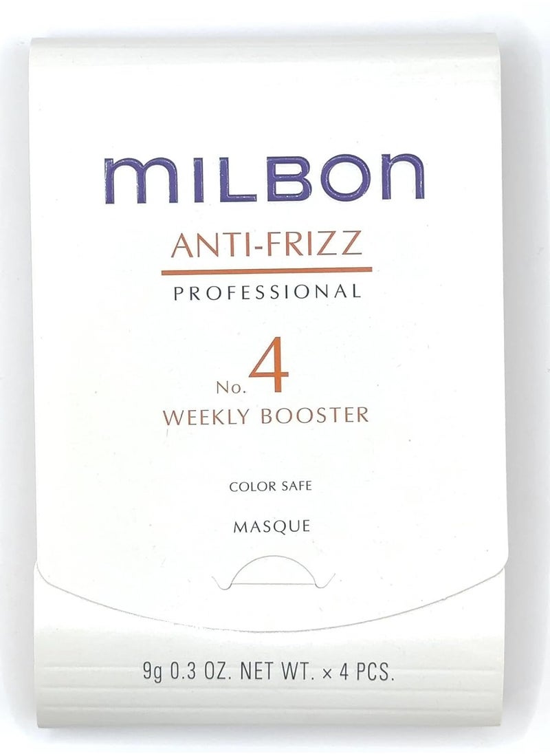 No.4 Weekly Booster Anti-frizz Treatment 4 Count, 0.3oz Each