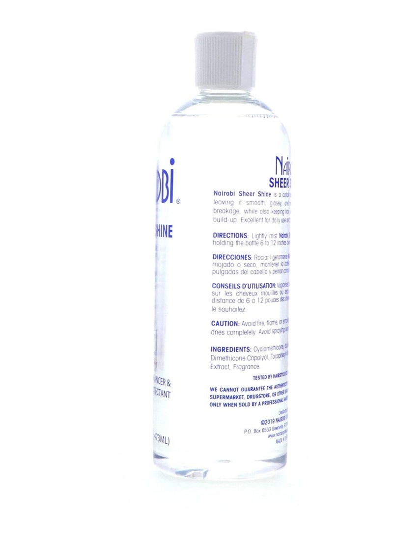 Nairobi Sheer Shine Thermal Protectant for Unisex, 16 Ounce