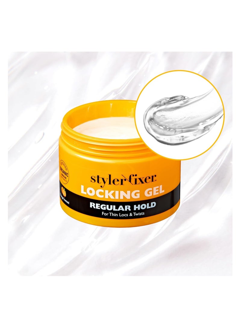 Red by Kiss Hold Locking Gel Regular Hold for Thin Locs & Twists, Hydrating, Conditioning, Non-Frizz, Non-Flaking, No Build-Up, Enriched with Certified Jamaican Black Castor Oil, Honey Extract