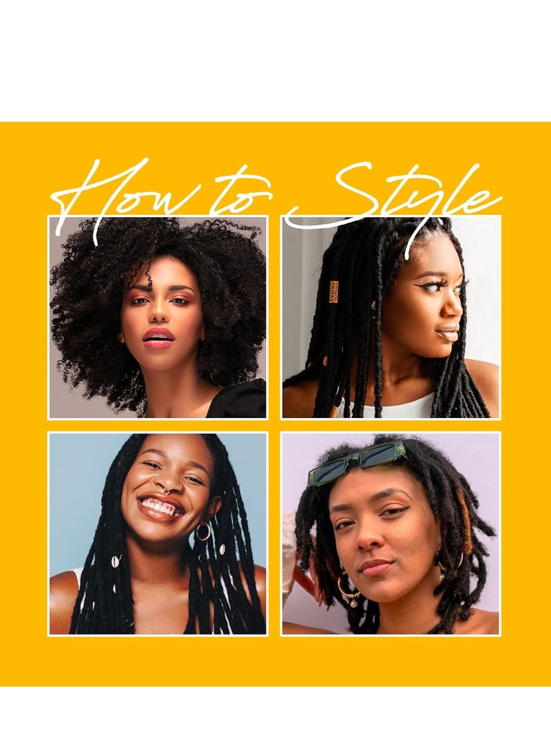 Red by Kiss Hold Locking Gel Regular Hold for Thin Locs & Twists, Hydrating, Conditioning, Non-Frizz, Non-Flaking, No Build-Up, Enriched with Certified Jamaican Black Castor Oil, Honey Extract