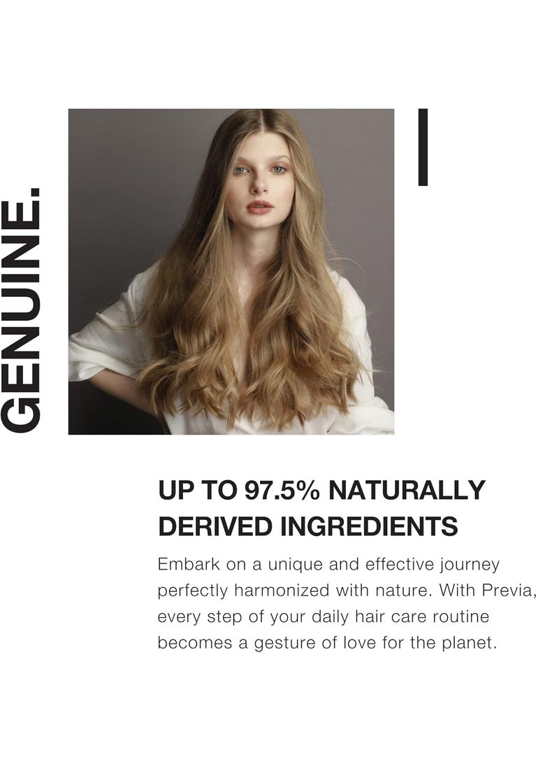 PREVIA Defining Hair Paste - Matte Hair Gel with Medium Hold for All Hair Types - Anti-Static, Flexible Hold Hair Styling Product with Natural Citrus Fragrance - Paraben-Free - 3.38 oz