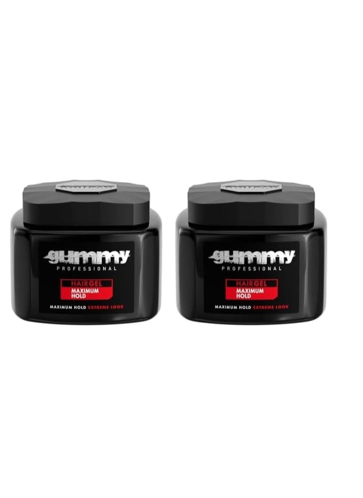 Gummy Hair Gel, 23.5 Fl Oz,Regular,700ml (Pack of 2)