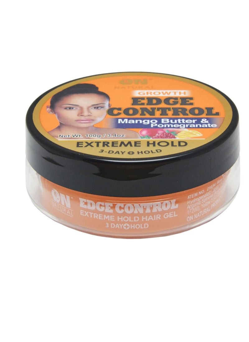 Edge Control Extreme Hold-Mango Butter and Pomegranate (3.4oz)