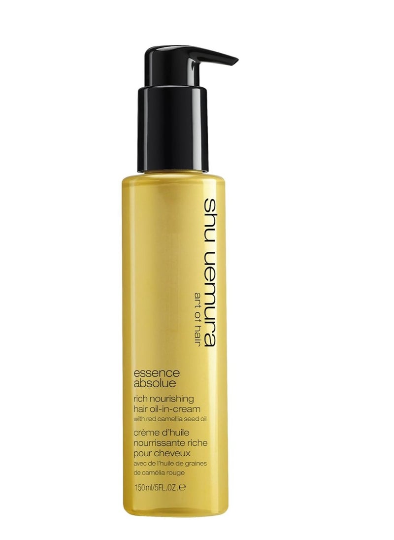 Shu Uemura Essence Absolue Nourishing Hair Cream - Protects Against Heat Damage and UV, Hydrates and Smooths, For All Hair Types