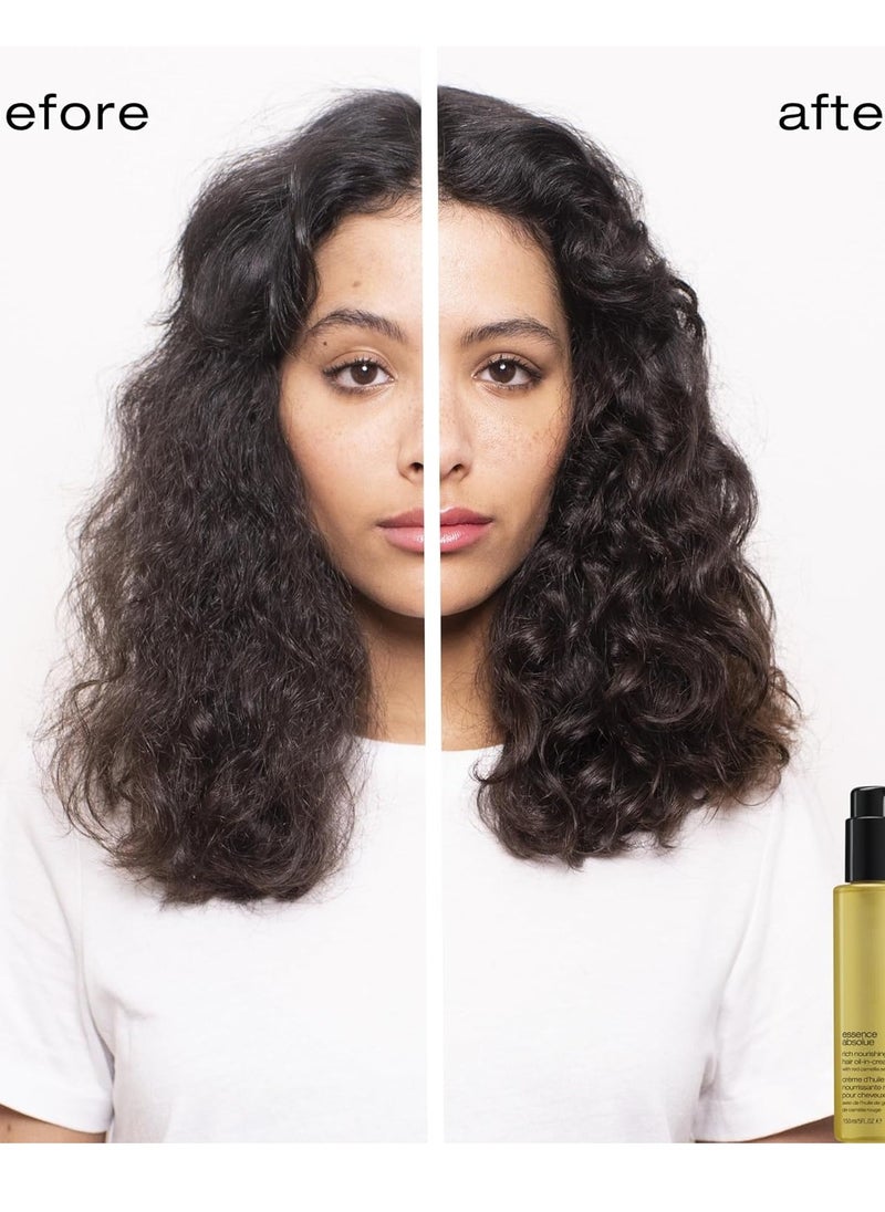 Shu Uemura Essence Absolue Nourishing Hair Cream - Protects Against Heat Damage and UV, Hydrates and Smooths, For All Hair Types