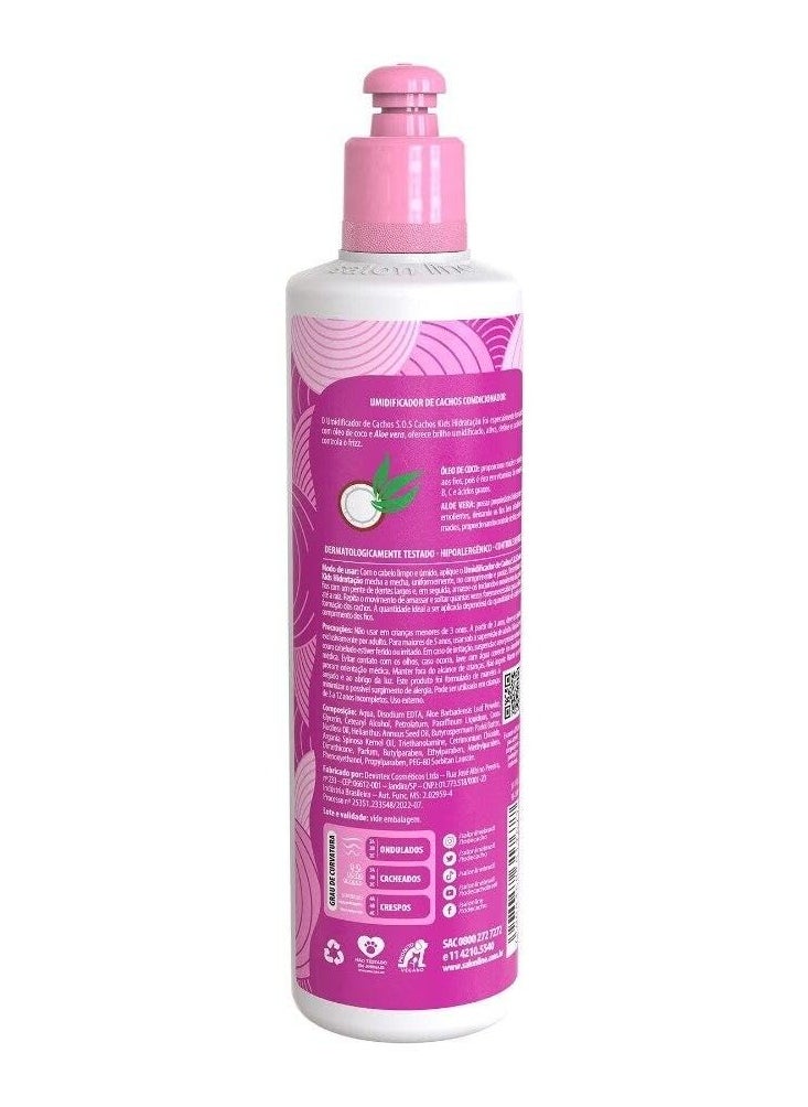 Salon Line - Linha SOS Cachos Kids (Hidratacao) - Umidificador de Cachos 300 Ml - (SOS Curls Kids (Moisturization) - Curl Humidifier 10.14 Fl Oz)