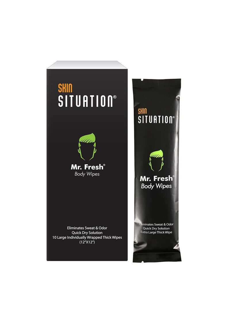 Mr. Cool Wet Look Strong Hold Hair Gel and Mr. Fresh Body Wipe