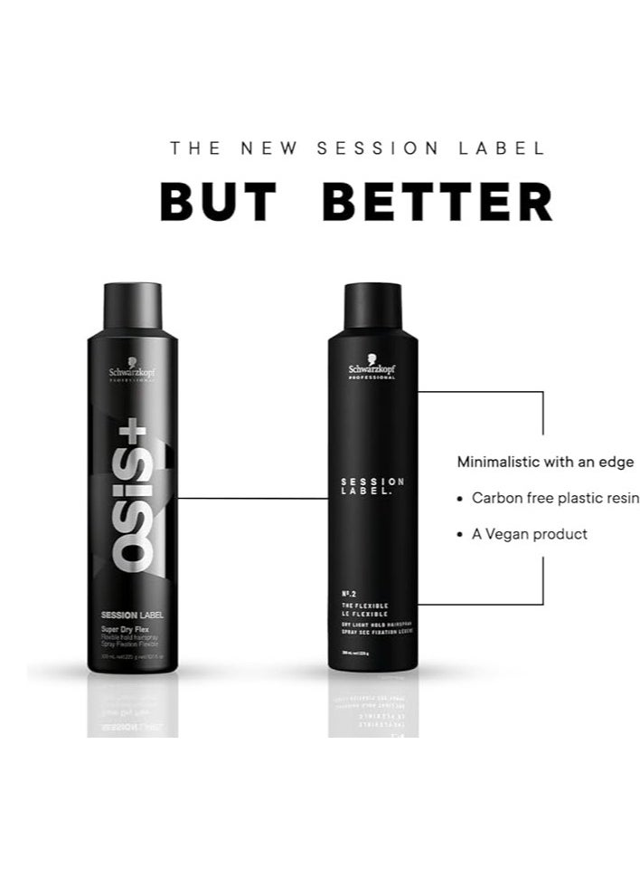 Session Label The Flexible Dry Light Hold Hairspray 500 ml