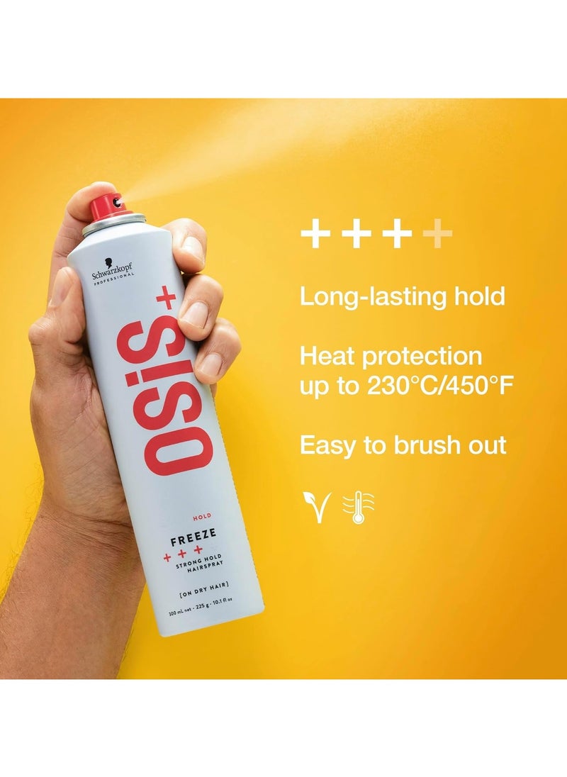 OSiS+ Freeze Strong Hold Hair Spray 500 ml Unscented Coated