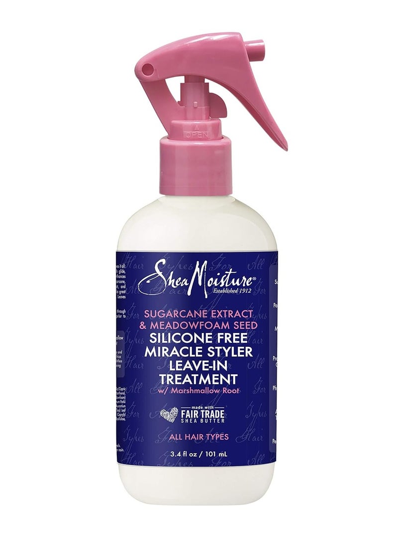 SheaMoisture Silicone Free Miracle Styler Leave-In Hair Treatment Trvl 3.4 Fl Oz