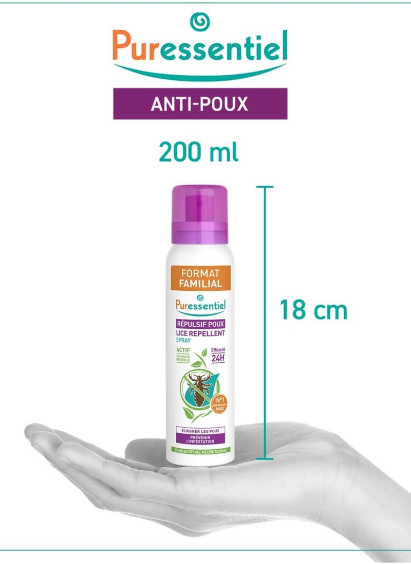 Puressentiel Lice Repellent Spray, 200 ml