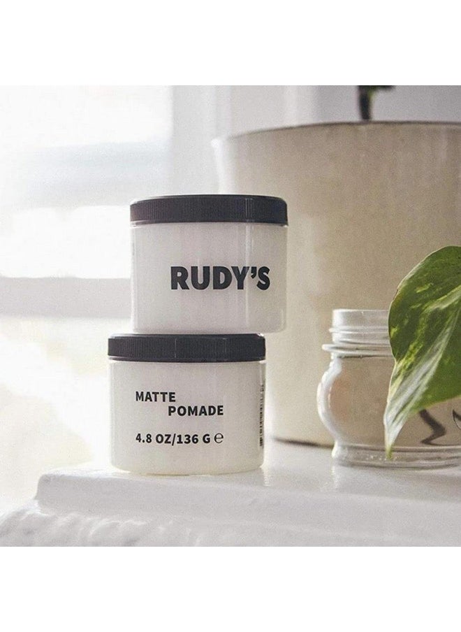 Matte Pomade - Pliable Medium Hold - Natural Ingredients, Paraben Free - All Hair Types For Men & Women (4.8 Oz)