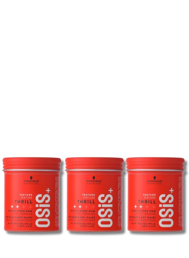 Schwarzkopf Osis+ Thrill Fiber Gum, 100ml (Pack of 3)