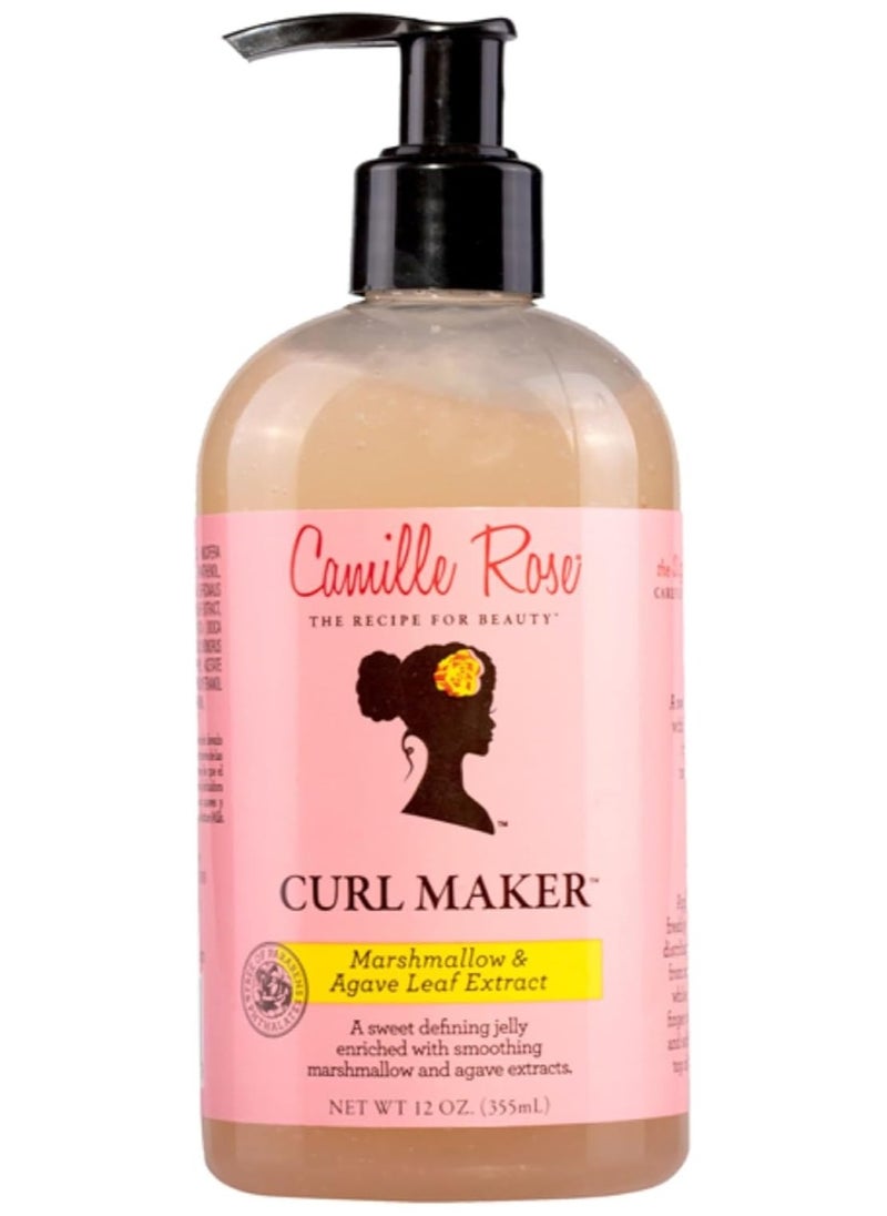 Curl Maker Jelly 12oz Nourishing & Defining Gel for Coily, Curly & Wavy Hair Natural & Clean Formula