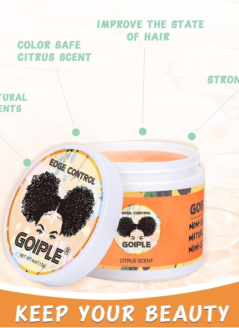 Natural 10 in 1 Chebe Oil Moisturizer for Hair Growth, Scalp, and All Hair Types, with African Chebe Powder and Edge Control Wax for Women Strong Hold