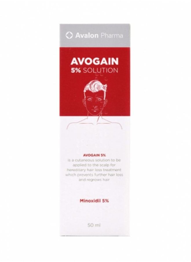 Avogain 5% Spray Solution For Men Clear 50 ml