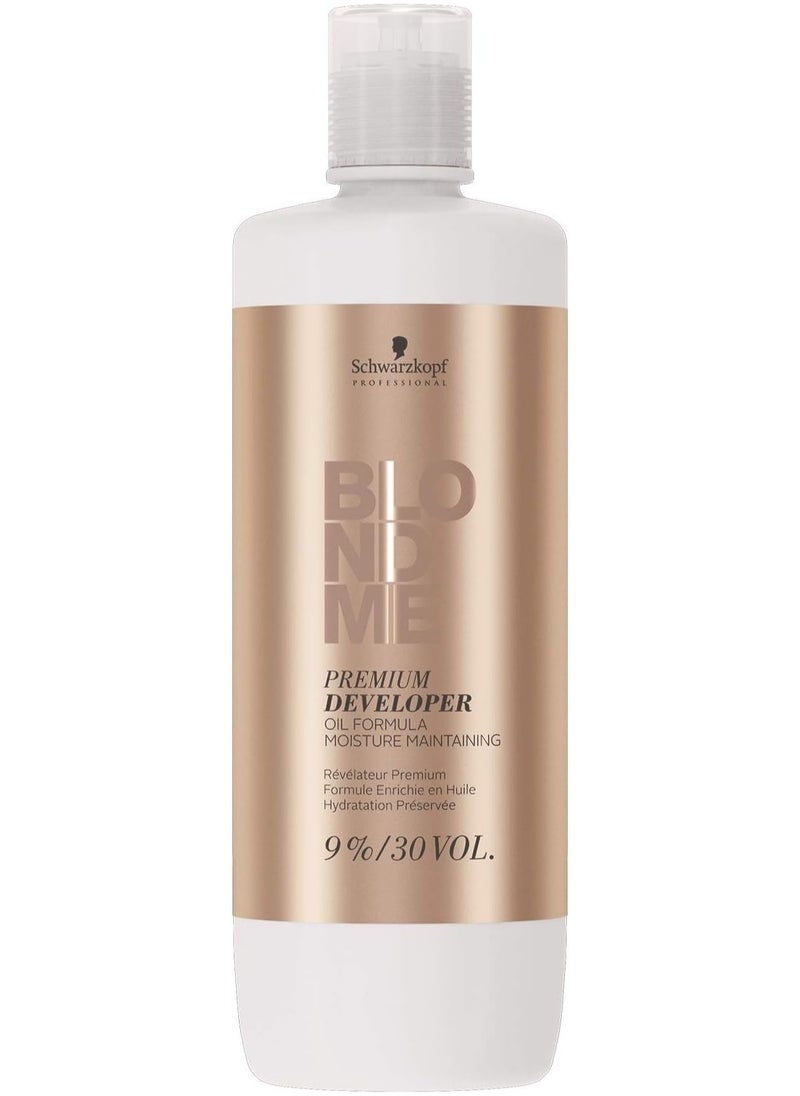 Schwarzkopf Blond Me Supreme Blonde Hair Quality Premium Care 9 Pure 30 Vol Developer 1000ml by Schwarzkopf