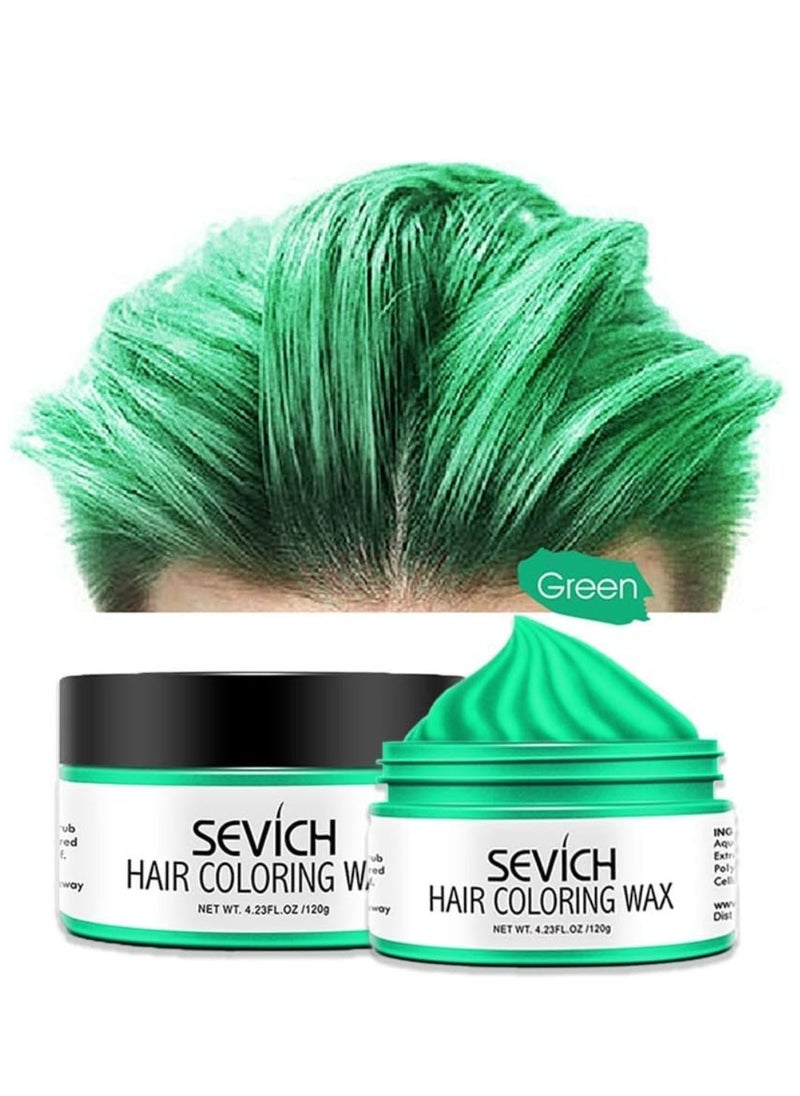 120g Hair Coloring Wax Hair Color Material for Temporary Hair Color Hair Dye Coloring Wax Washable Natural Instant Hair Color Cream Temporary Hair Dye Wax Hair Style Dye Mud Green