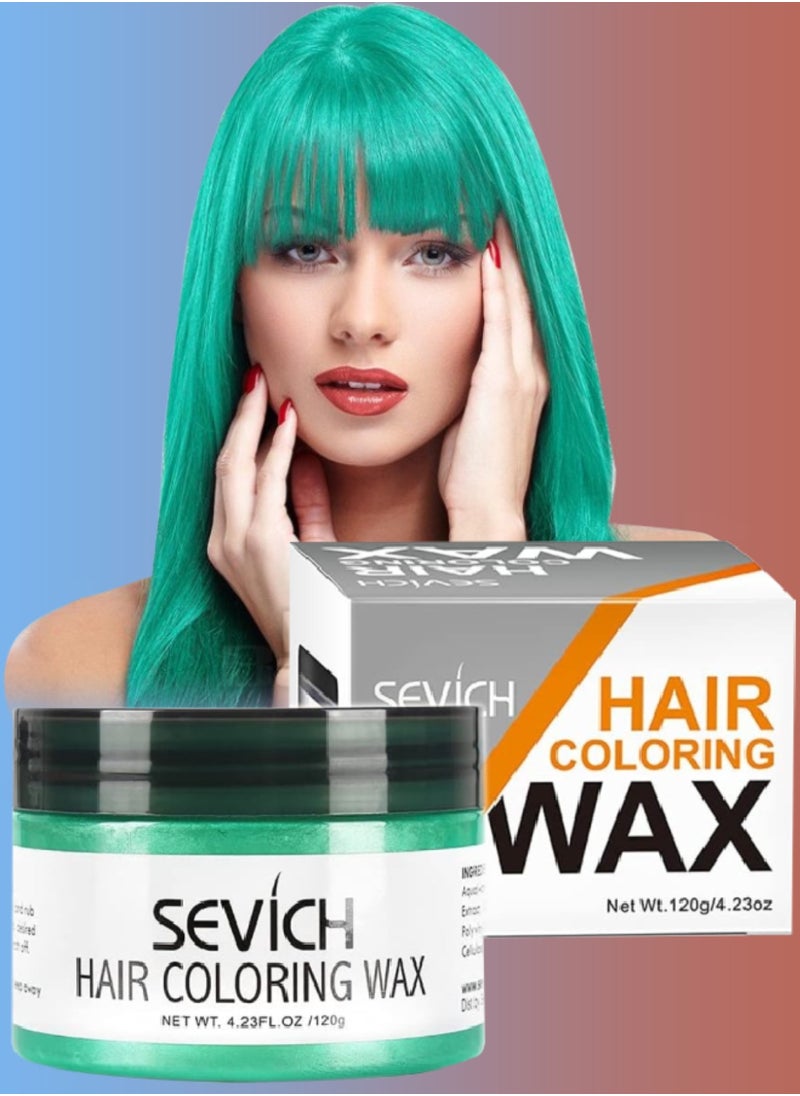 120g Hair Coloring Wax Hair Color Material for Temporary Hair Color Hair Dye Coloring Wax Washable Natural Instant Hair Color Cream Temporary Hair Dye Wax Hair Style Dye Mud Green