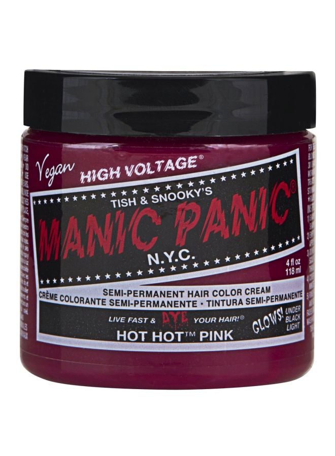 High Voltage Semi-Permanent Hair Color Cream Hot Hot Pink