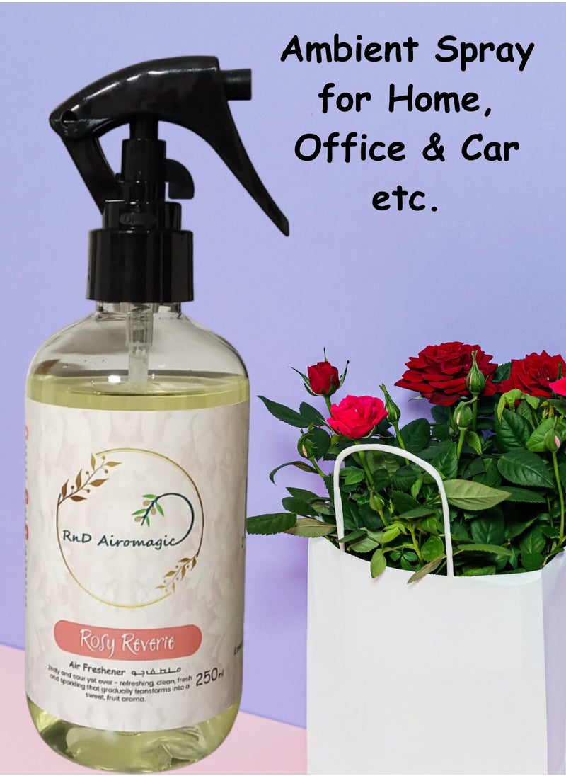 Premium Quality Car / Room / Office / Air Freshener / Ambient Spray Rosy Reverie 250ml