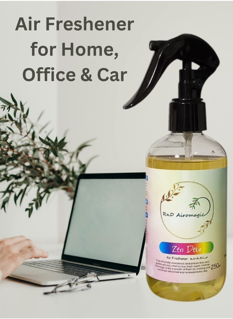 Premium Quality Car / Room / Office / Air Freshener / Ambient Spray Zen Dew 250ml