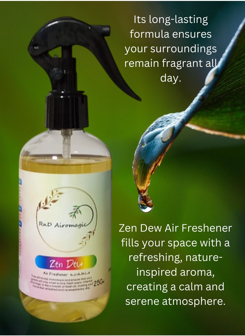 Premium Quality Car / Room / Office / Air Freshener / Ambient Spray Zen Dew 250ml