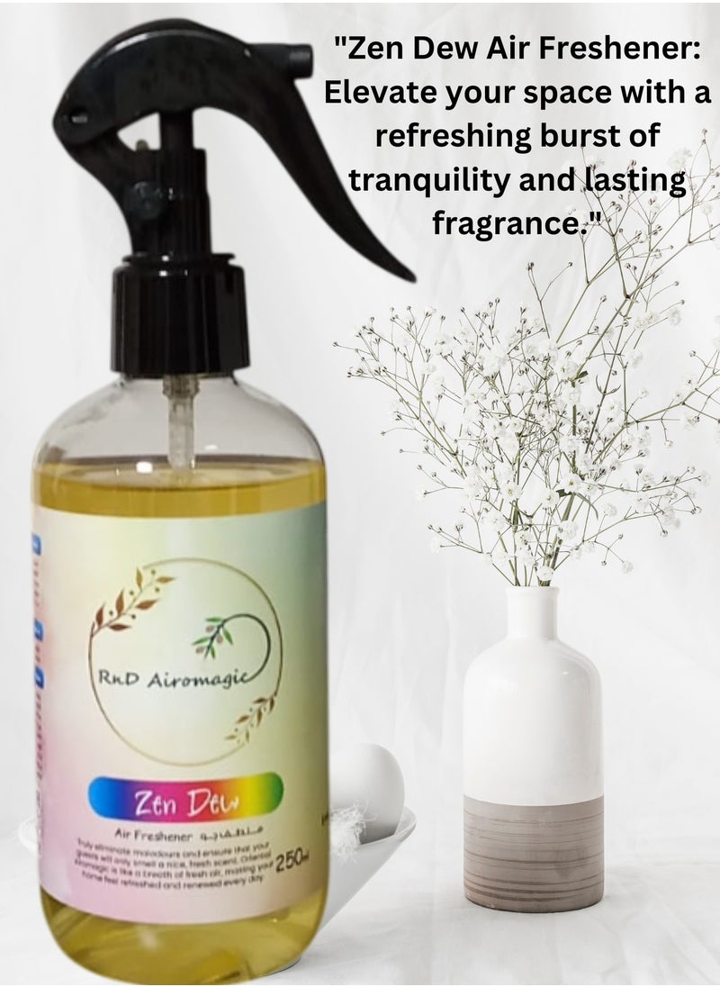 Premium Quality Car / Room / Office / Air Freshener / Ambient Spray Zen Dew 250ml