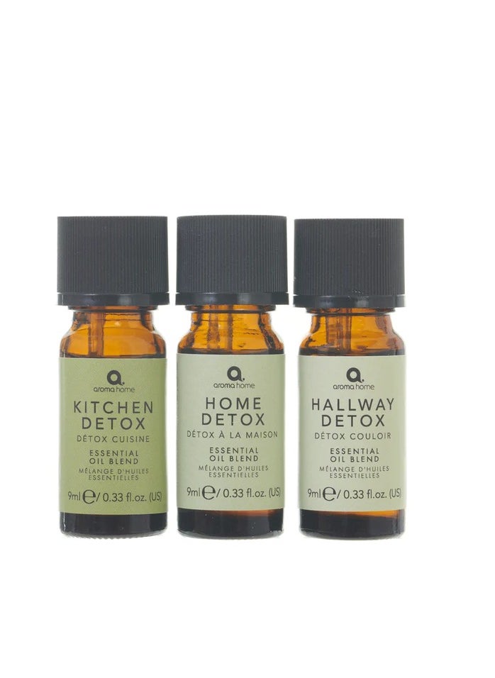 Aroma Home - Home Detox Essential Oil Blends 3x9ml