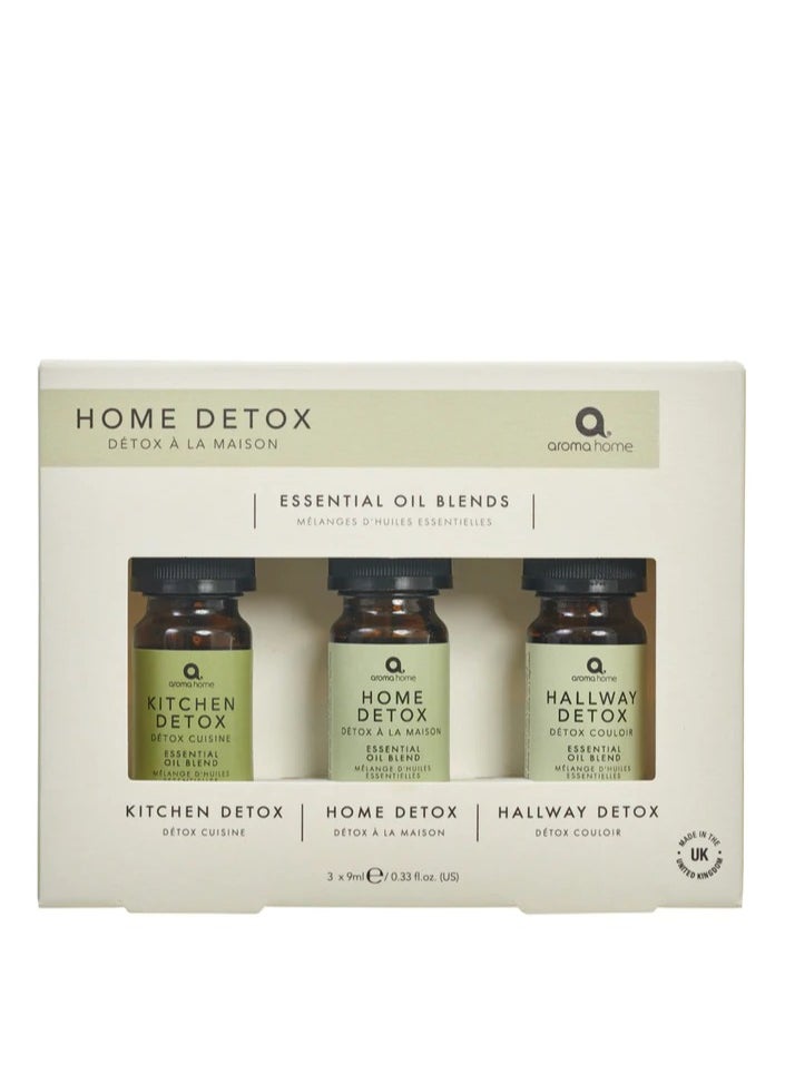 Aroma Home - Home Detox Essential Oil Blends 3x9ml