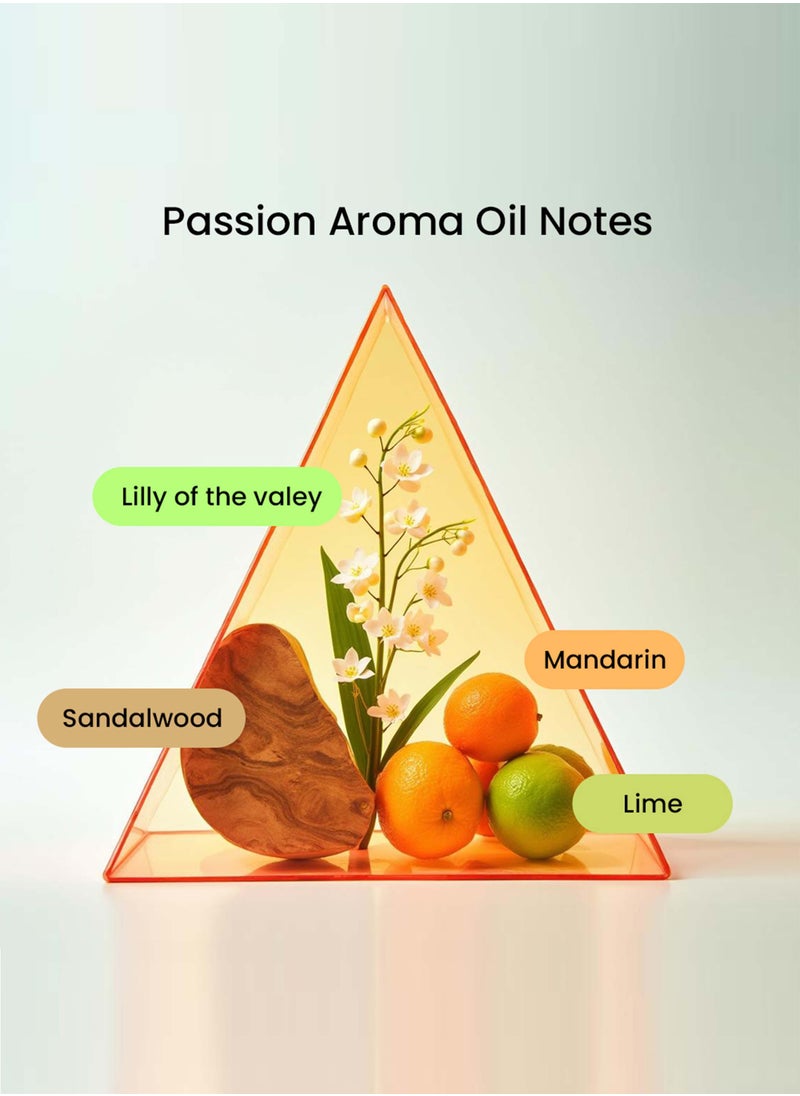 Dr Zay Scent Diffuser Aroma - Passion (500ml) | Perfume Choice of Lime, Mandarin, Lily of the Valley & Bois de Rose | Perfect for home, hotels, offices & SPA | Made in the UK