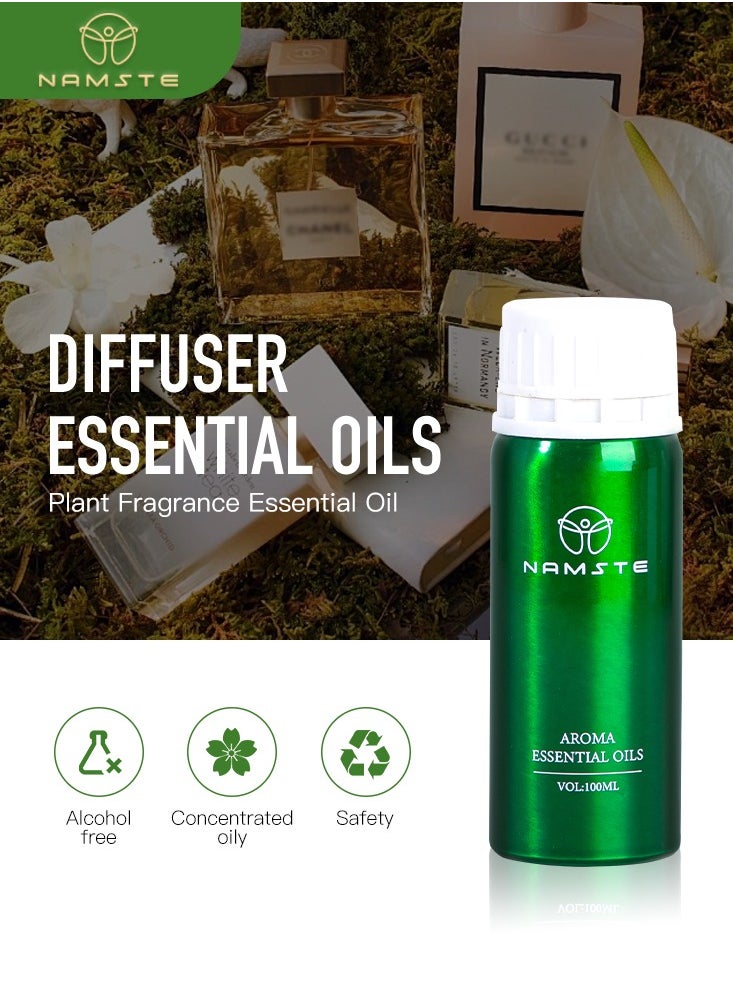 Ocean Aromatherapy Essential Oil 100ML-Ocean Rose Aromatherapy｜Musk Camphor Base Jasmine Lily of the Valley Ocean Tone Compound Essential Oil.
