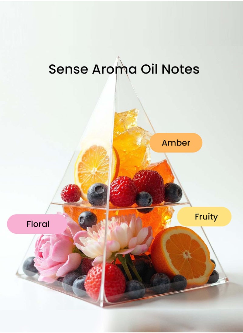 Dr Zay Scent Diffuser Aroma - SENSE (500ML) | Notes of Fruity, Floral, Amber | Perfect for Home, Hotels & Offices | Made in the UK
