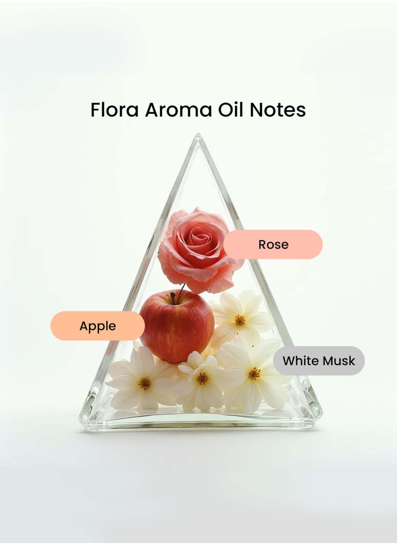 Dr Zay Scent Diffuser Aroma - FLORA (500ML) | Notes of Apple, Rose, White Musk | Perfect for Offices, Homes, Shops, Hotel Rooms | Made in the UK