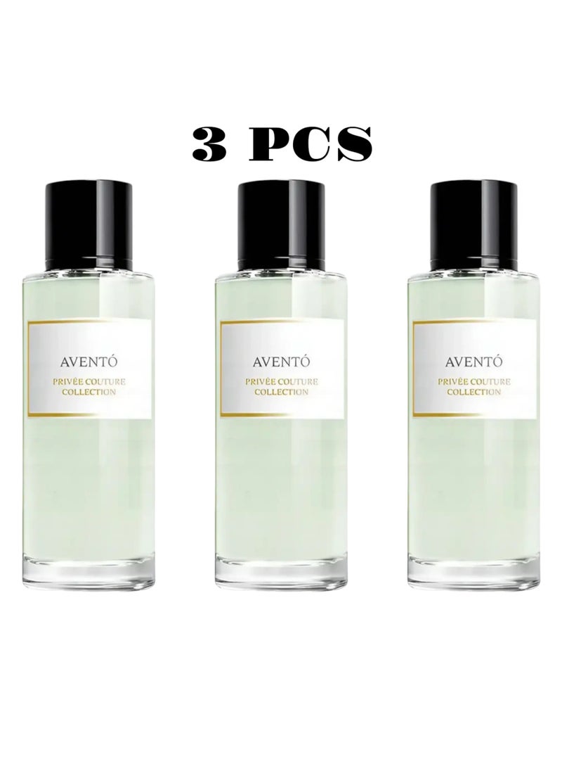 Pack of 3 Avento Eau De Parfum for Men and Women – Long-Lasting Luxury Fragrance | Privee Couture Collection | 30ml Travel Size