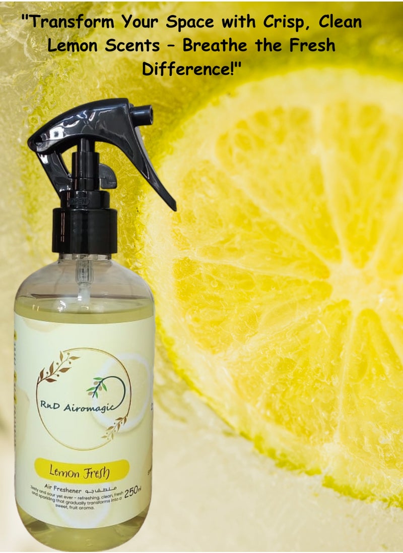 Premium Quality Car / Room / Office / Air Freshener / Ambient Spray Lemon Fresh 250ml