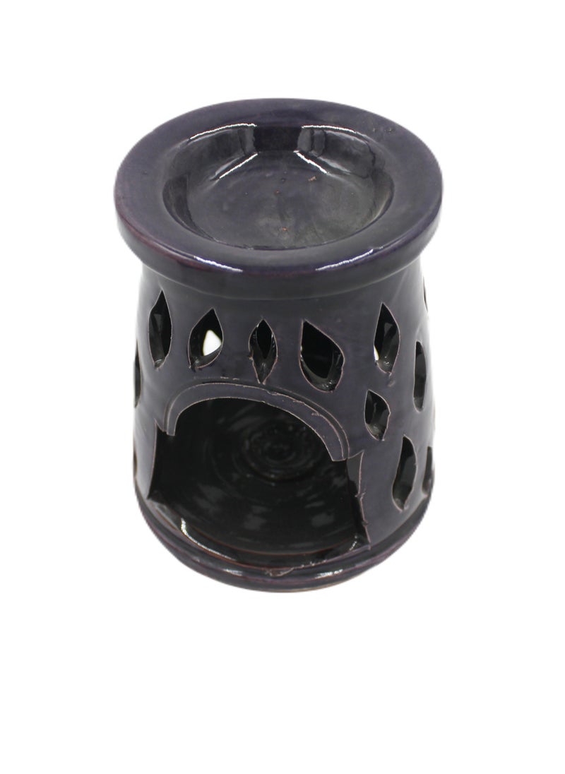 Moroccan Handmade Natural Clay Bukhoor Stand 11 X 10.5 cm