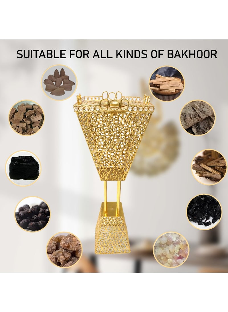 Large Incense Burner 100 cm Tall Big size Floor-Standing Incense Holder Mabkhara for Home Fragrance and Decore