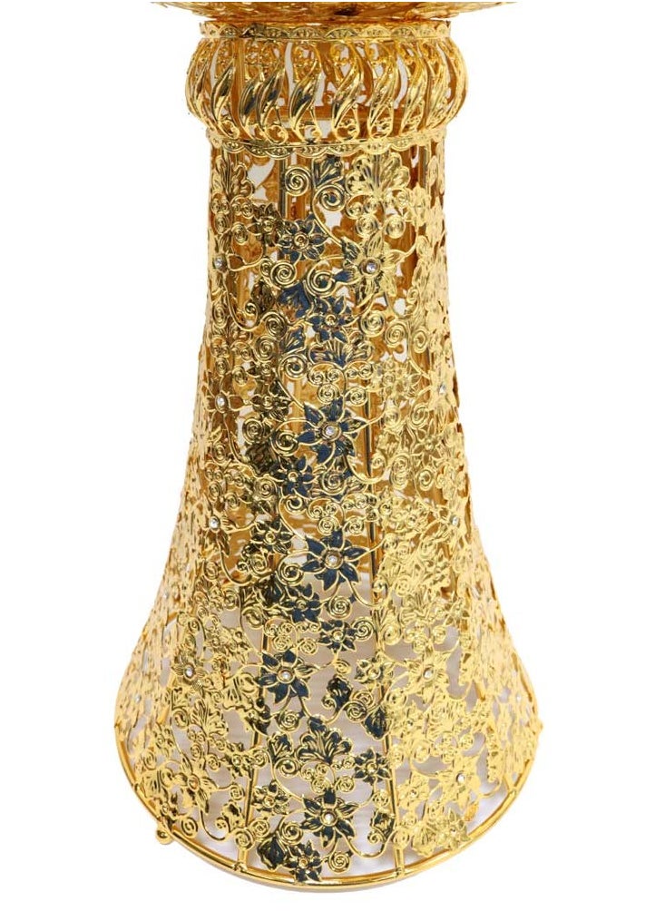Large Incense Burner with top cover 60 cm Tall Bakhoor Oud Holder Mabkhara for Home Fragrance and Decore