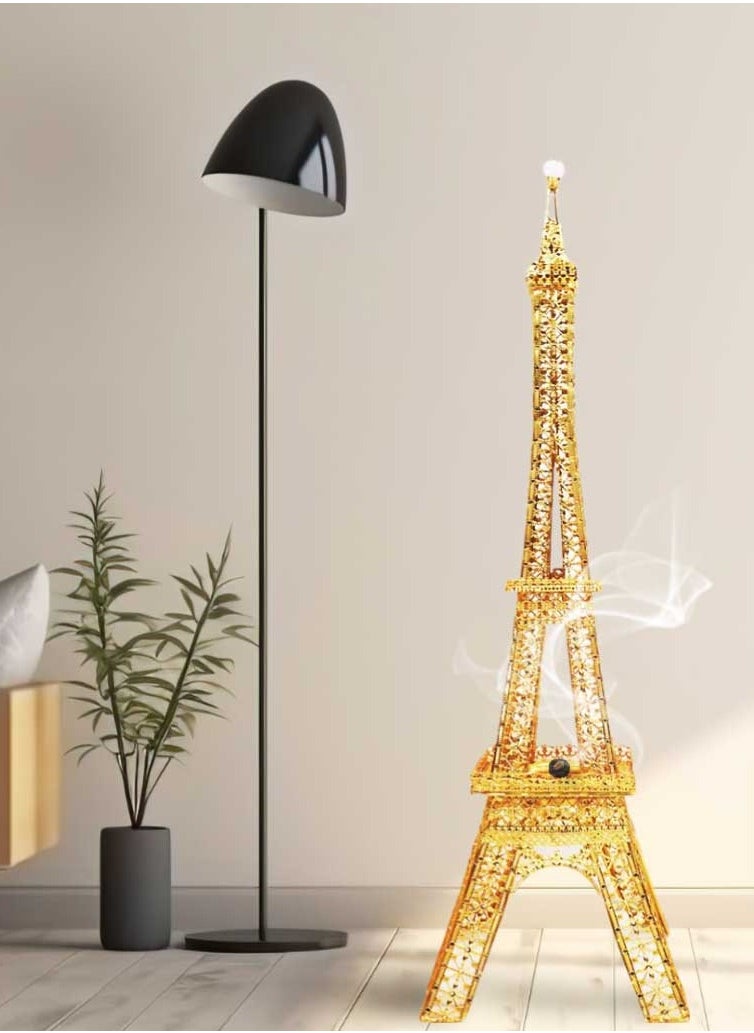 Large Incense Burner Eiffel Tower Design Bakhoor Oud Holder Mabkhara for Home Fragrance and Decore