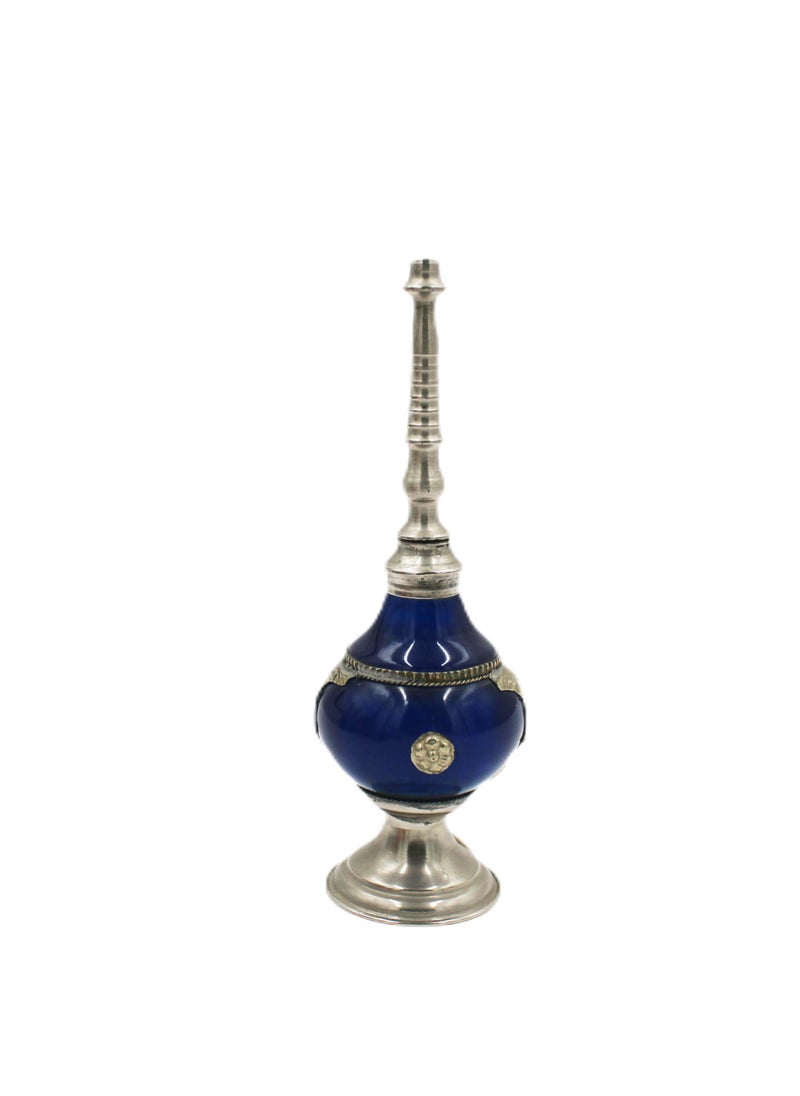 Moroccan Handmade Camel Bone Rose Water Sprinkler With White Metal Work
