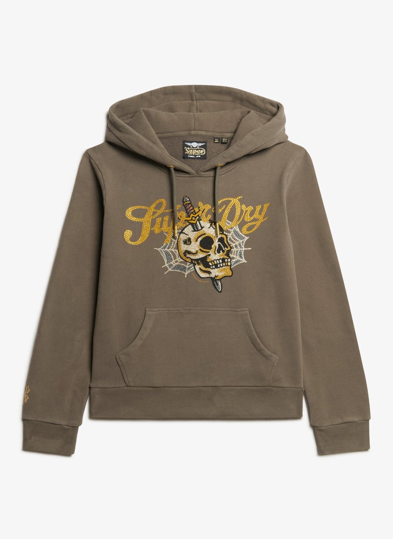 Tattoo Script Graphic Hoodie