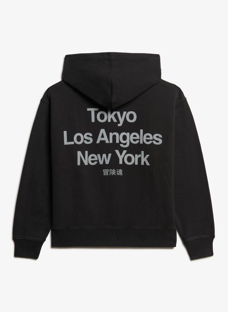 Core Logo City Loose Hood
