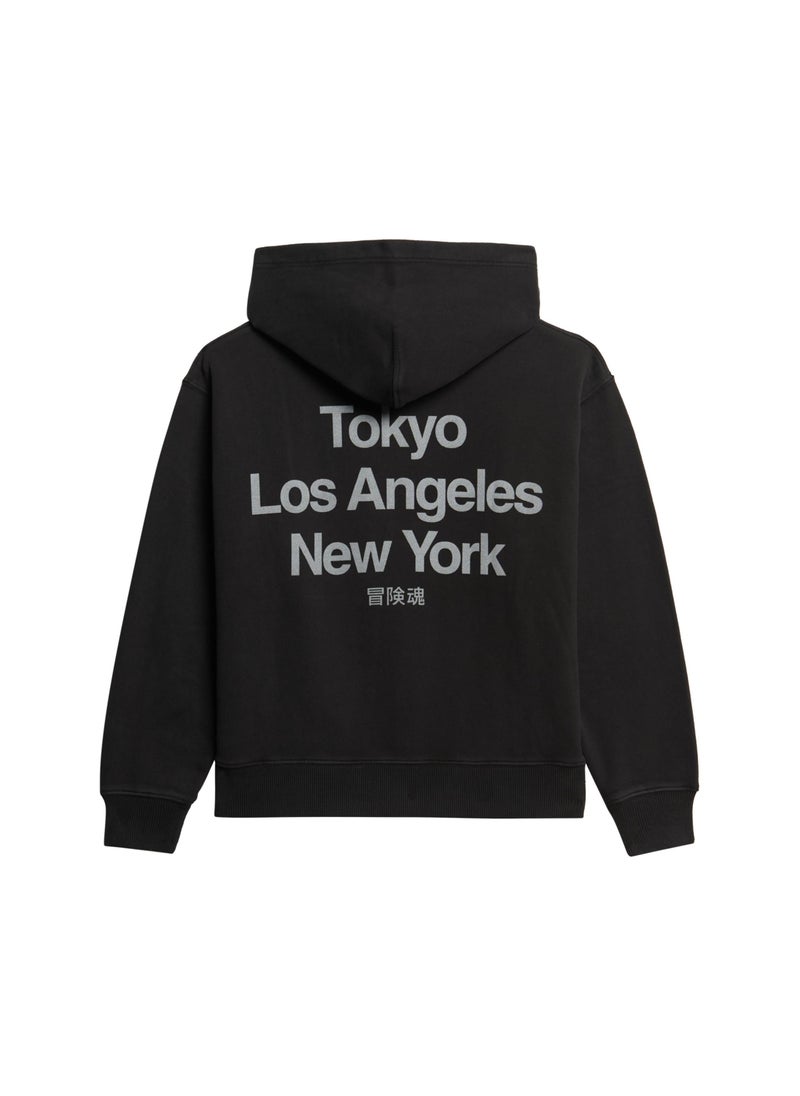 Core Logo City Loose Hood