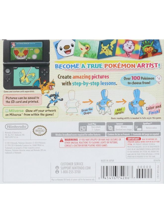 Pokemon Art Academy (Intl Version) - education_reference - nintendo_3ds