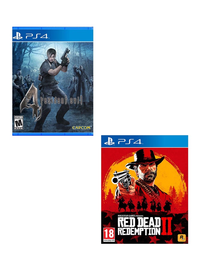 Resident Evil 4 - Region 1 + Red Dead Redemption 2 - PlayStation 4 (PS4) - playstation_4_ps4